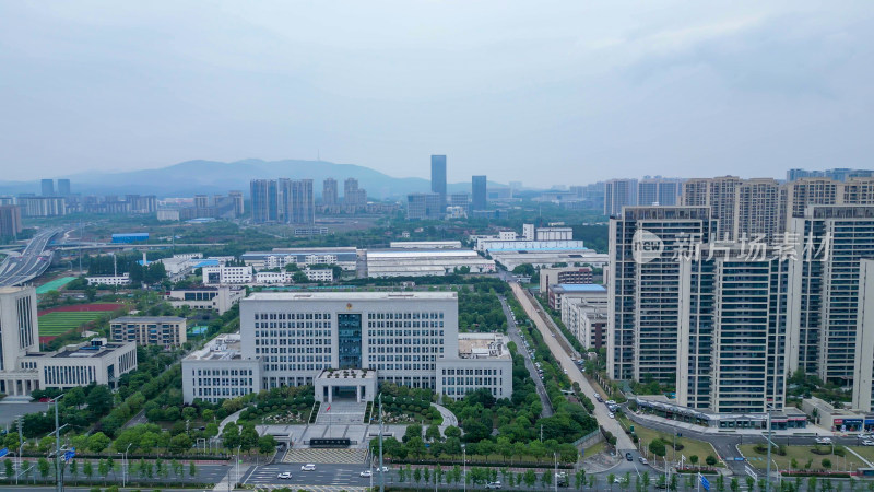 航拍湖北荆门市公安局