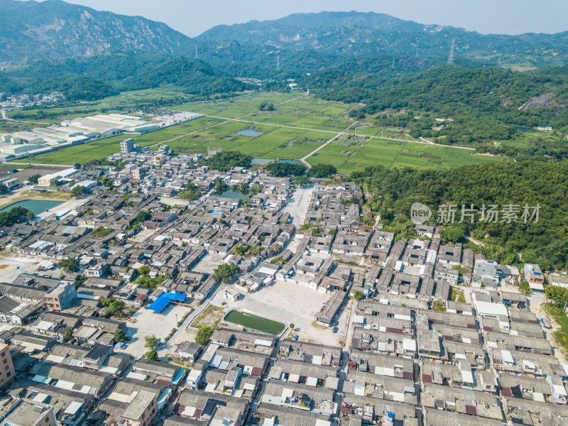 古村落航拍 潮汕民居 潮汕建筑 潮汕村落