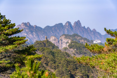 安徽黄山风景区自然风光