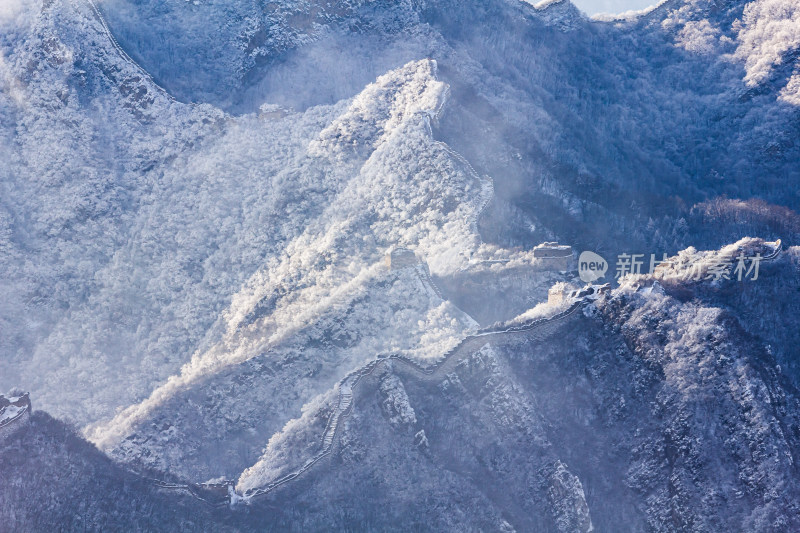 长成雪后冬季风光