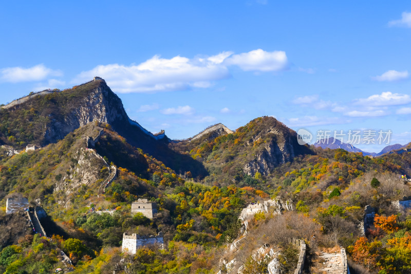 万里长城秋天自然风景