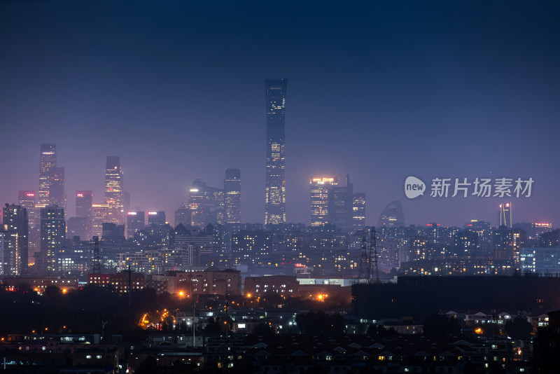 北京国贸CBD夜景