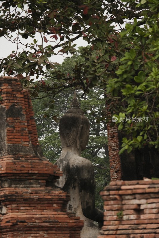 泰国大城府佛教寺庙遗迹