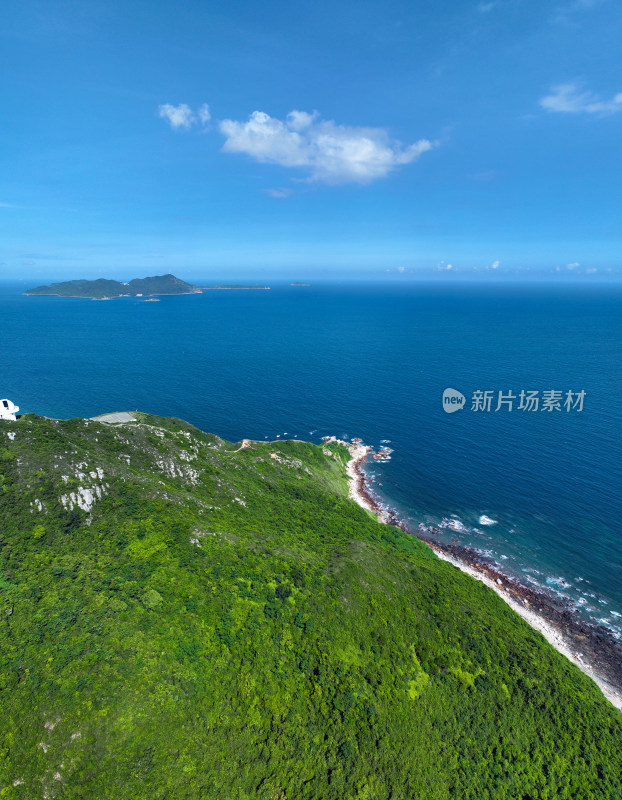 深圳市大鹏新区西涌海滨浴场深圳天文台航拍