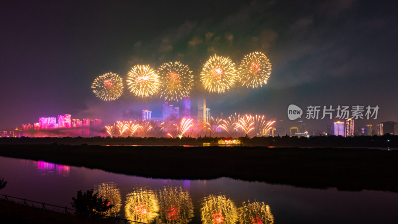 湖南长沙市橘子洲烟花秀