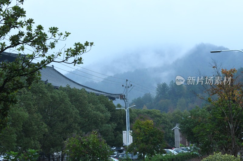 浙江天台山雾景