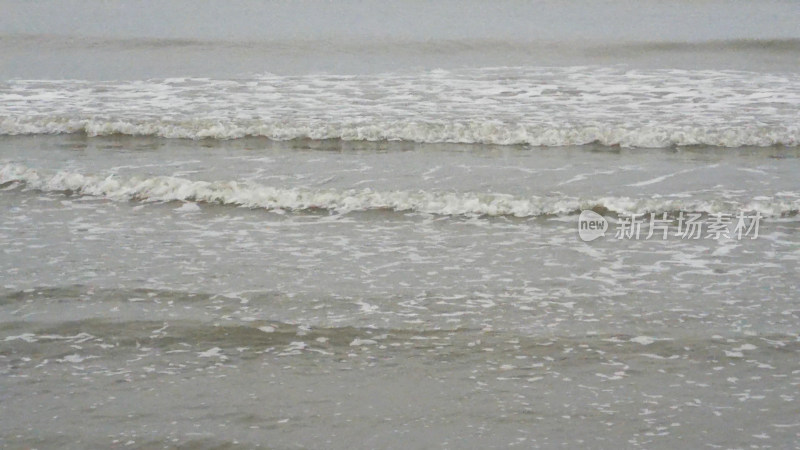 海浪海滩自然风景