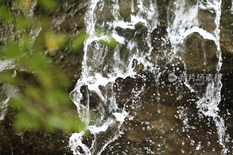 流水水花水滴