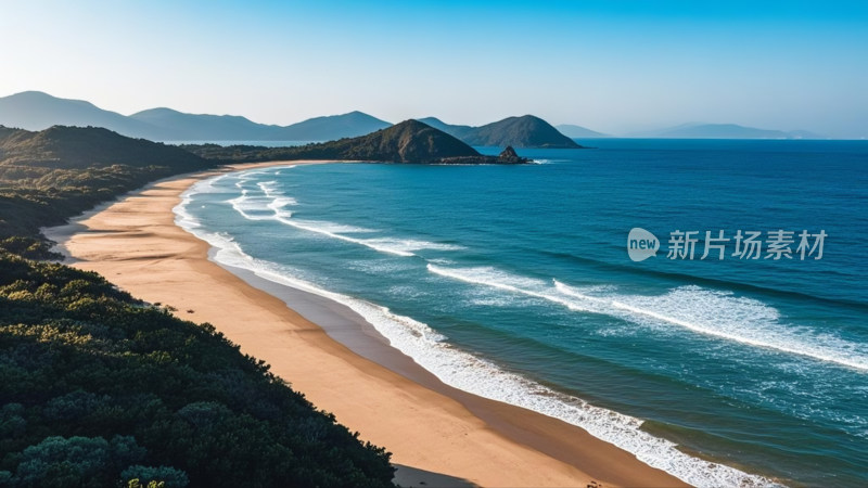 海岛风光旖旎迷人沙滩海边风景