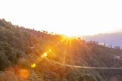 大理无量山樱花谷茶园日出