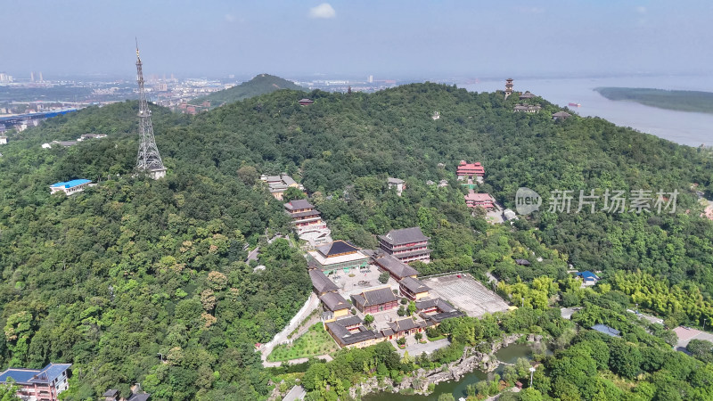 航拍鄂州西山4A景区