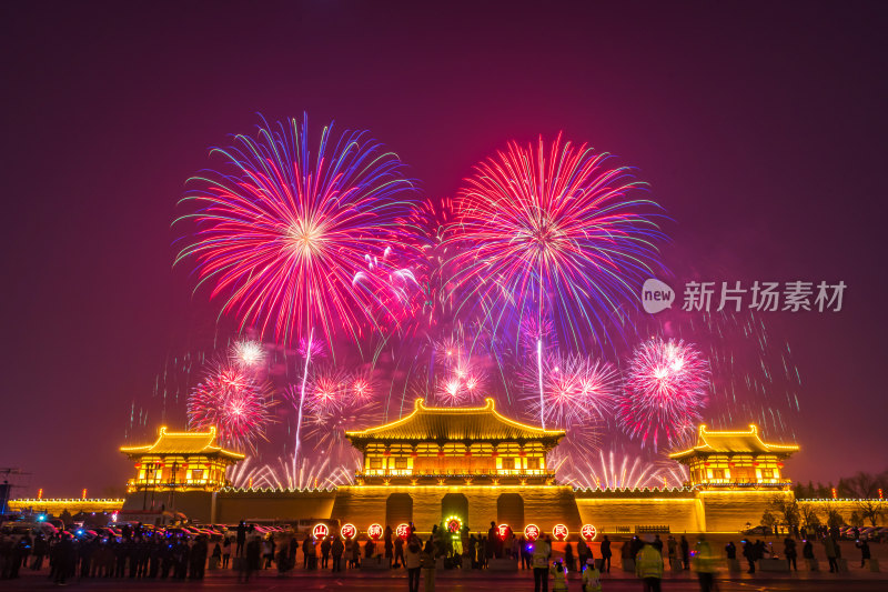 新年元宵节烟花燃放庆祝