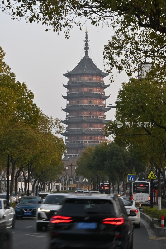 江苏苏州北寺塔风光宣传照