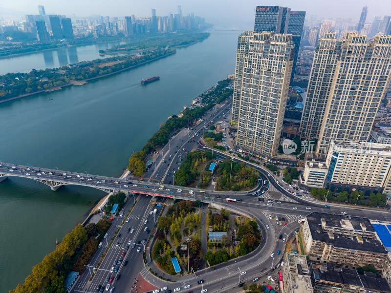 长沙城市建设航拍图