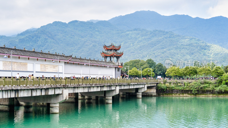 四川都江堰景区旅游综合场景