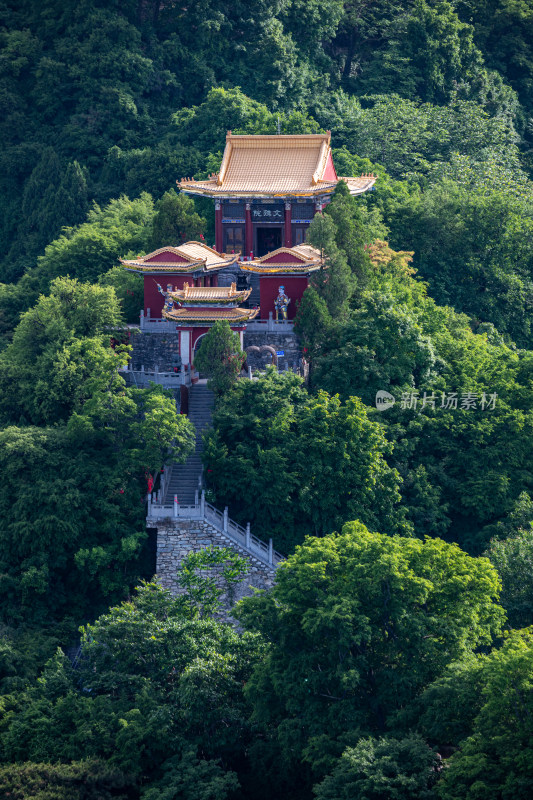 西安秦岭终南山南五台自然风光景点景观