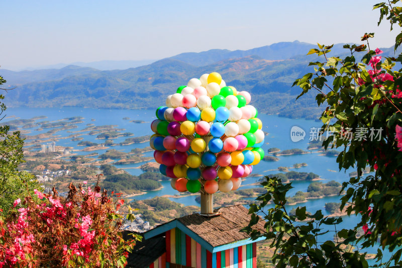 湖北黄石仙岛湖生态旅游景区，天空之城景区