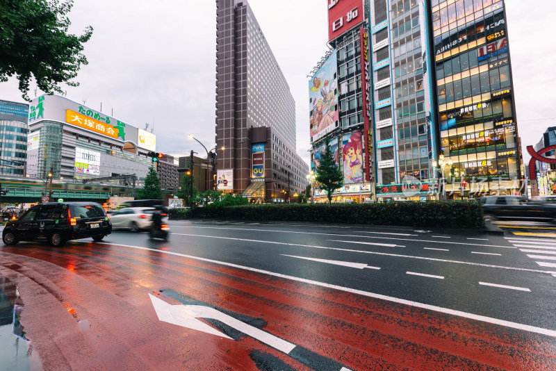 日本东京新宿区歌舞伎町一番街周边街景