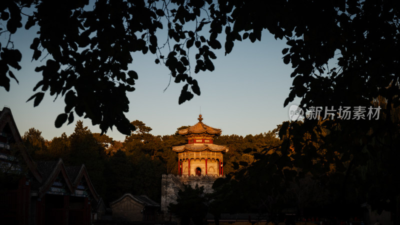 颐和园后湖的秋天