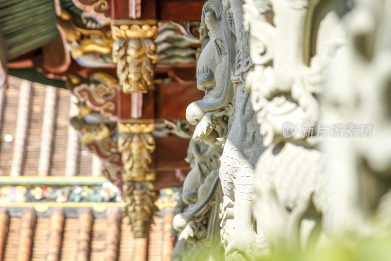 潮州开元古寺古建筑特写