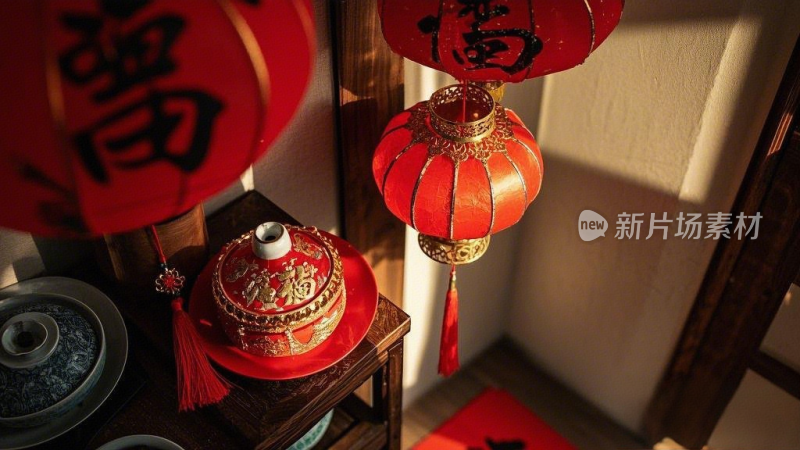 新年春节灯笼中国结福饰品挂件