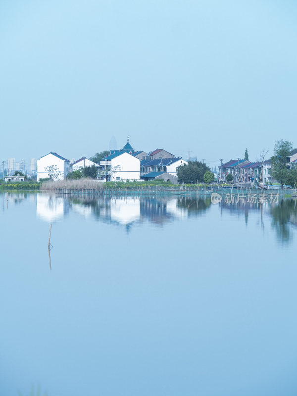 绍兴江南水乡东鉴湖风景