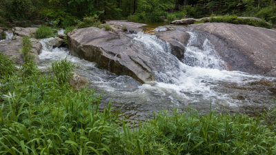 洛阳白云山山川河流山谷悬崖瀑布岩石溪水