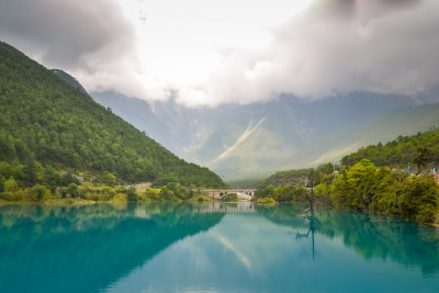 玉龙雪山蓝月谷风景