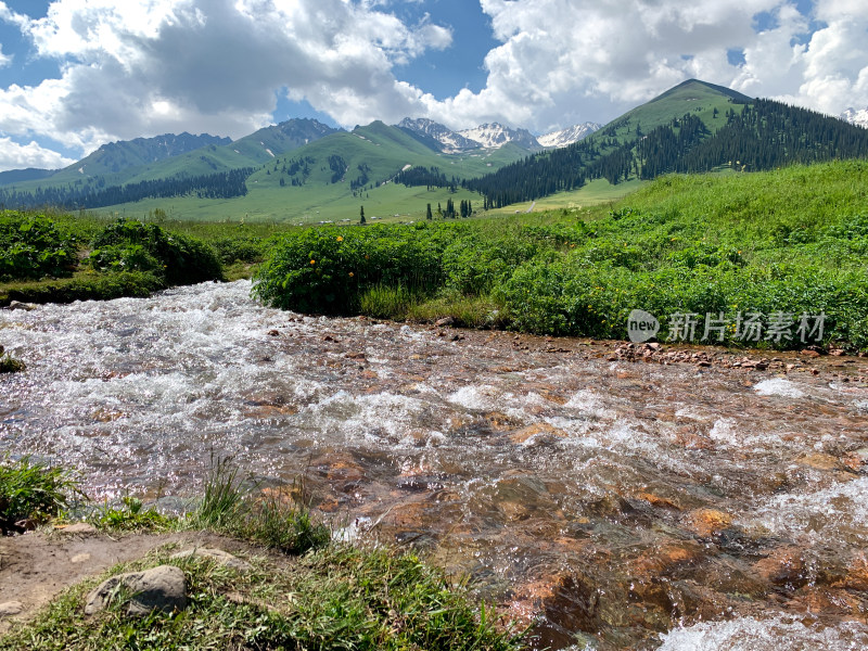 中国新疆伊犁那拉提草原旅游风光