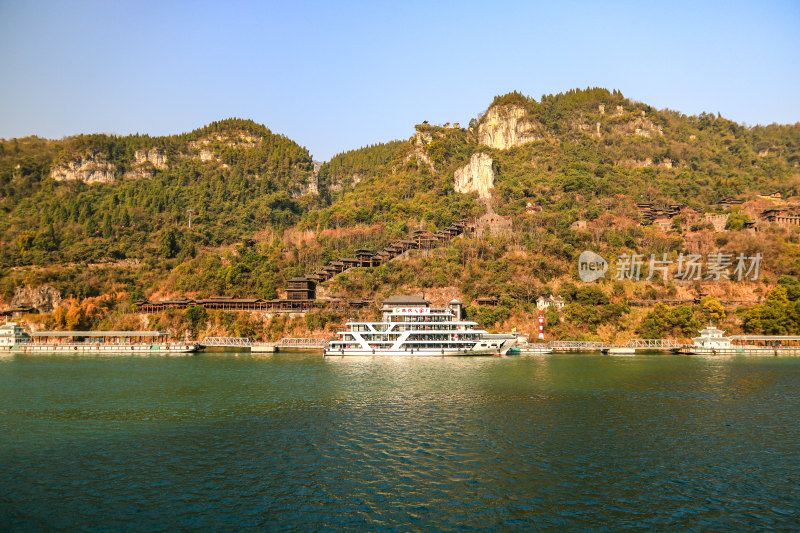 湖北宜昌三峡人家景区长江西陵峡灯影峡江域