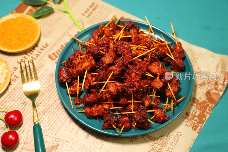 美食羊肉 羊肉串 牙签肉 牙签肉 滩羊 肉串