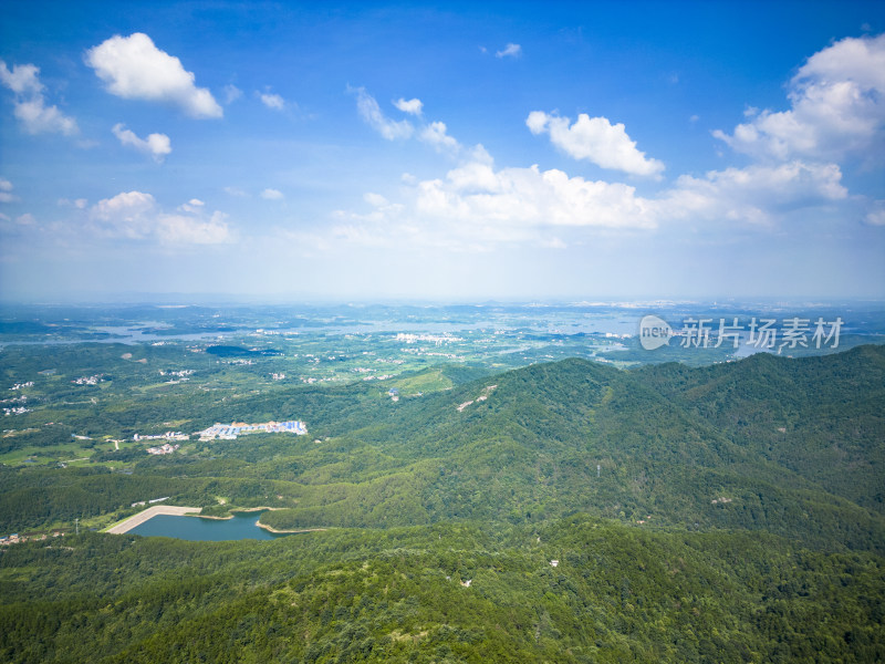 湖北武汉木兰湖5A景区航拍摄影图