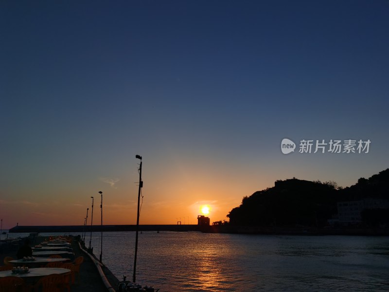 珠海海边日落晚霞