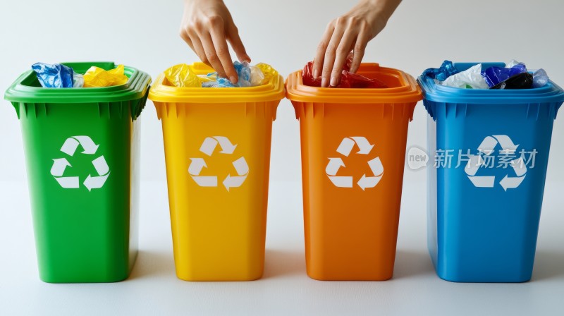 多彩垃圾桶垃圾分类