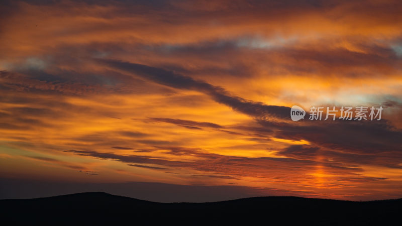 夕阳美景的震撼