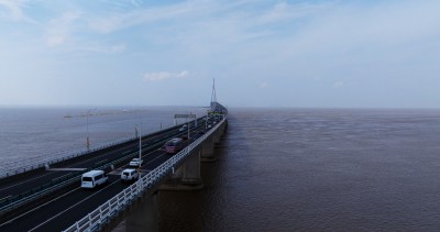 航拍舟山金塘大桥