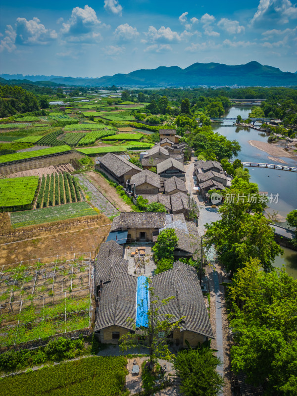 桂林4A景区东漓古村航拍