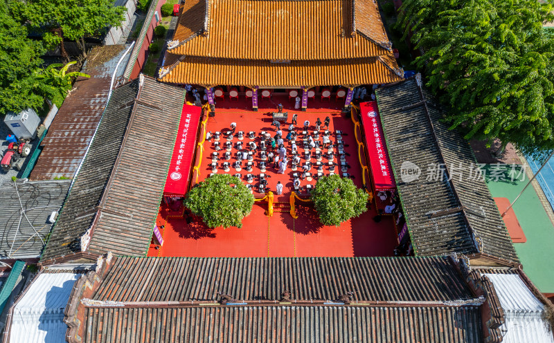 海南三亚崖州古城高视角历史文化航拍全景