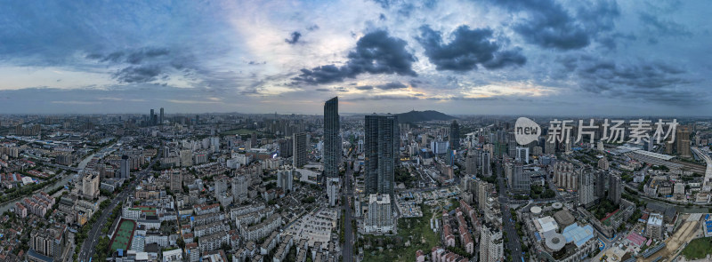 江苏无锡城市全景图航拍