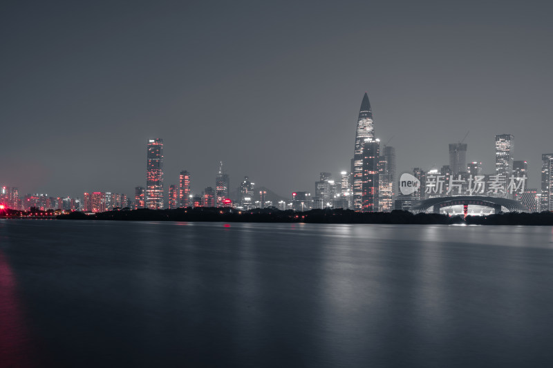 深圳湾后海天际线夜景