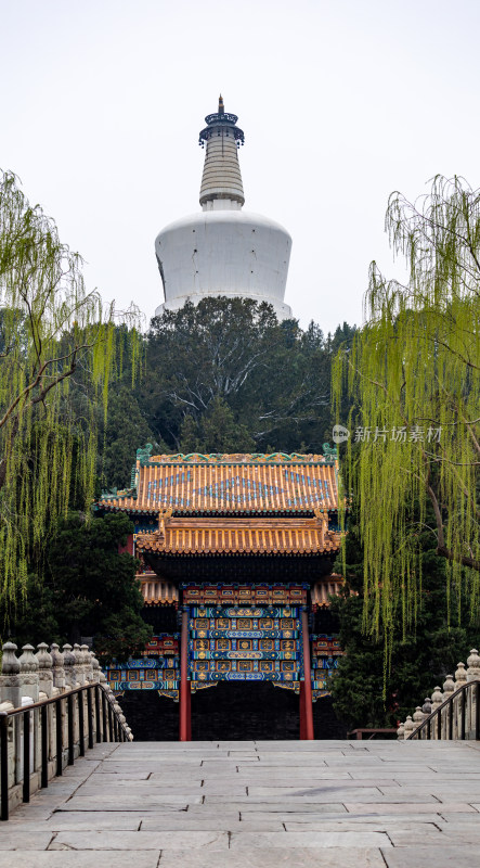 北京景山公园看白塔