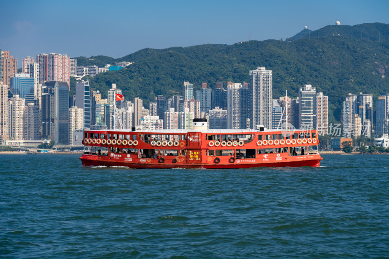 中国香港维多利亚港天星小轮轮渡