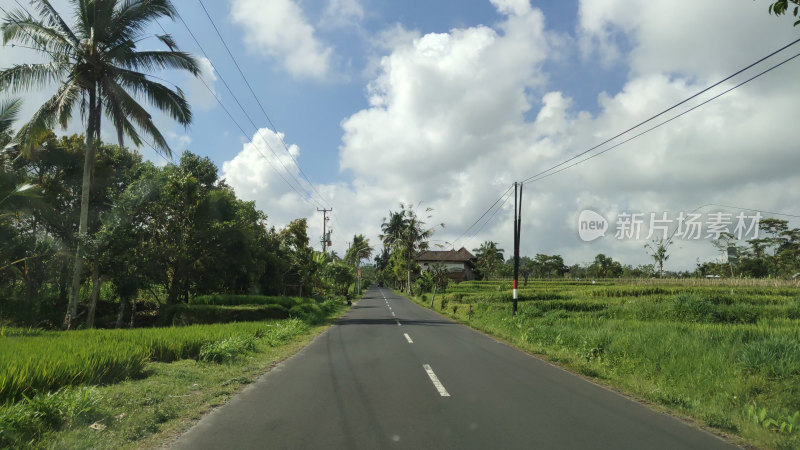 印尼巴厘岛道路街景