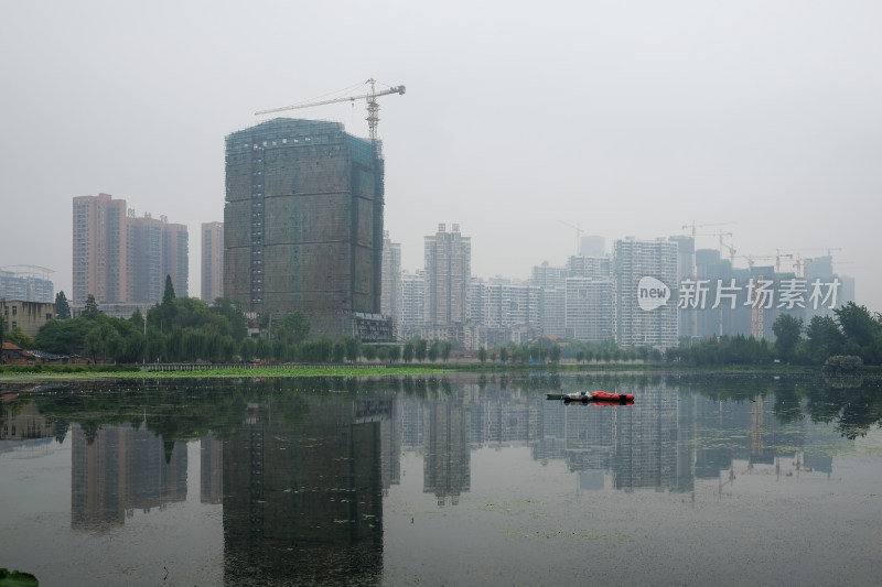 武汉沙湖城市风光