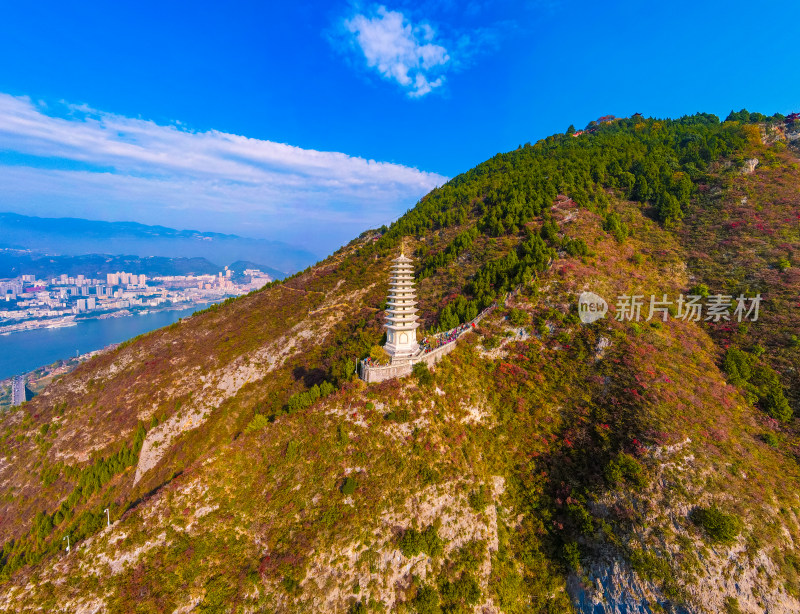 长江三峡巫峡红叶