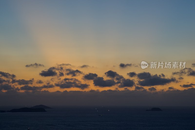 海上日出 夕阳