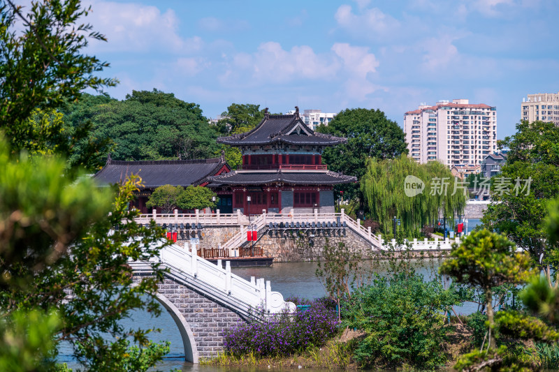 江苏泰州市望海楼景区建筑