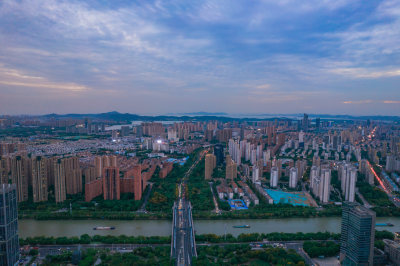 江苏无锡城市建设无锡大景无锡城市天际线