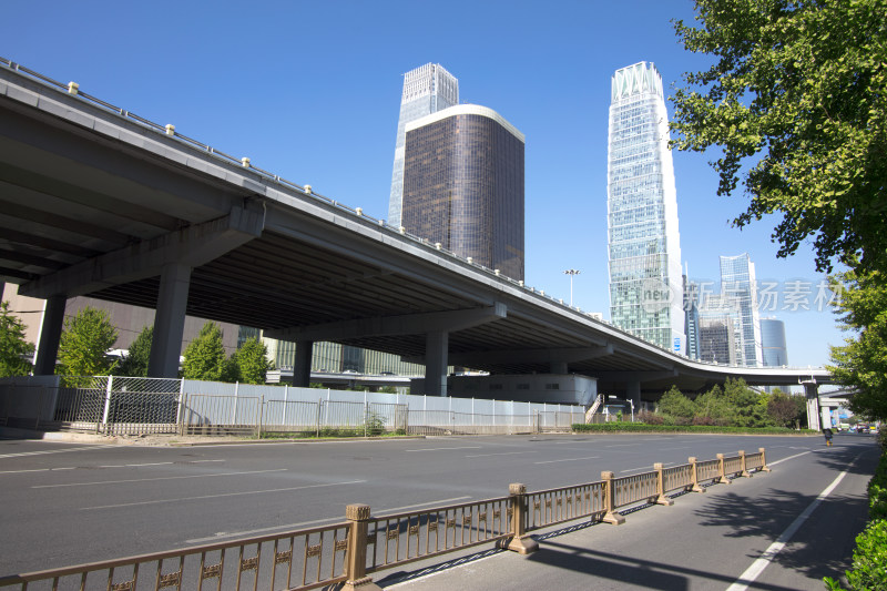 北京国贸CBD区域的地标建筑国贸大厦