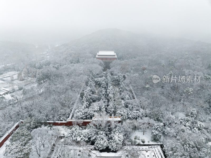 南京明孝陵雪景